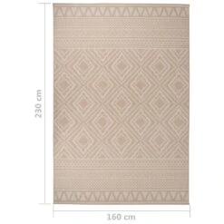 VIDAXL Tapis à Tissage Plat D'extérieur 160x230 Cm Rayures Brunes 13 VIDAXL Tapis à Tissage Plat D'extérieur 160x230 Cm Rayures Brunes -Promos Le Jardin Vivant Magasin 6494a15c958fb1.67068471