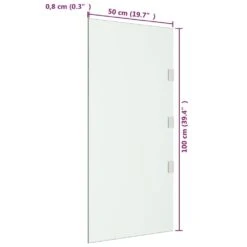 VIDAXL Panneau D'auvent De Porte Transparent 50x100 Cm Verre Trempé -Promos Le Jardin Vivant Magasin 6494a163dfc815.91164482