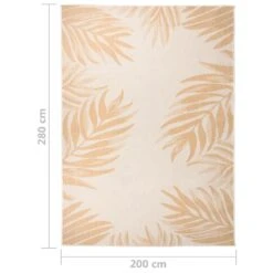 VIDAXL Tapis à Tissage Plat D'extérieur 200x280 Cm Motif De Feuille 13 VIDAXL Tapis à Tissage Plat D'extérieur 200x280 Cm Motif De Feuille -Promos Le Jardin Vivant Magasin 6494a166adb093.15160254