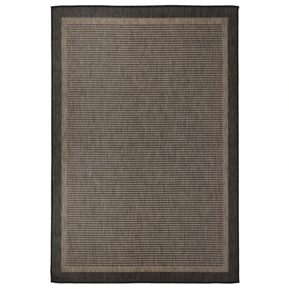 VIDAXL Tapis à Tissage Plat D'extérieur 160x230 Cm Marron Foncé 3 VIDAXL Tapis à Tissage Plat D'extérieur 160x230 Cm Marron Foncé