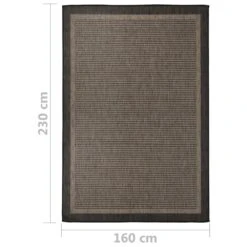 VIDAXL Tapis à Tissage Plat D'extérieur 160x230 Cm Marron Foncé 13 VIDAXL Tapis à Tissage Plat D'extérieur 160x230 Cm Marron Foncé -Promos Le Jardin Vivant Magasin 6494a16bcc9904.53611100
