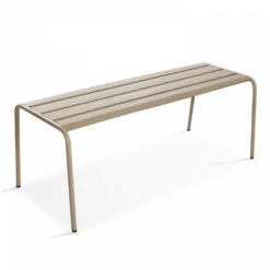 Banc De Jardin En Acier Taupe