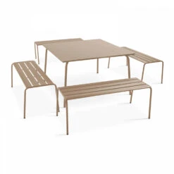 Banc De Jardin En Acier Taupe -Promos Le Jardin Vivant Magasin 6494abced3fce5.93086928
