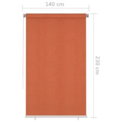 VIDAXL Store Roulant D'extérieur 140x230 Cm Orange -Promos Le Jardin Vivant Magasin 6494b6688414b2.46325727