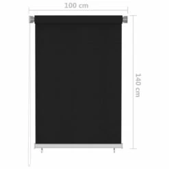 VIDAXL Store Roulant D'extérieur 100x140 Cm Noir -Promos Le Jardin Vivant Magasin 6494b66b686259.49149004