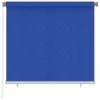 VIDAXL Store Roulant D'extérieur 160x140 Cm Bleu Pehd