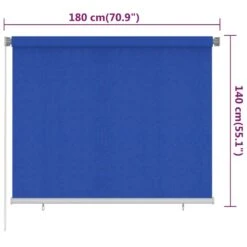 VIDAXL Store Roulant D'extérieur 180x140 Cm Bleu Pehd 13 VIDAXL Store Roulant D'extérieur 180x140 Cm Bleu Pehd -Promos Le Jardin Vivant Magasin 6494b6763d81b3.31320240