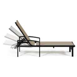 Lot De 2 Bains De Soleil En Aluminium Taupe -Promos Le Jardin Vivant Magasin 6496c96e43e450.95011684