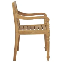 VIDAXL Chaises Batavia Avec Coussins 6 Pcs Bois De Teck Solide -Promos Le Jardin Vivant Magasin 6498f839e4ff46.72889166