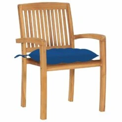 VIDAXL Chaises De Jardin Empilables Avec Coussins 4 Pcs Teck Solide -Promos Le Jardin Vivant Magasin 6498f83adce6c1.30783609