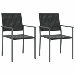 VIDAXL Ensemble à Manger De Jardin 3 Pcs Résine Tressée Acier 12 VIDAXL Ensemble à Manger De Jardin 3 Pcs Résine Tressée Acier -Promos Le Jardin Vivant Magasin 64999d89bed946.27057779