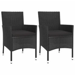 VIDAXL Ensemble De Bistro De Jardin 3 Pcs Coussins Noir Poly Rotin -Promos Le Jardin Vivant Magasin 64999d9223ce09.45142497