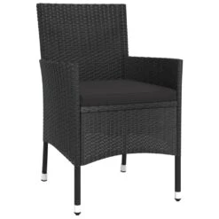 VIDAXL Ensemble De Bistro De Jardin 3 Pcs Coussins Noir Poly Rotin -Promos Le Jardin Vivant Magasin 64999d9227a831.59631040