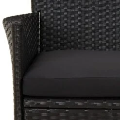 VIDAXL Ensemble De Bistro De Jardin 3 Pcs Coussins Noir Poly Rotin -Promos Le Jardin Vivant Magasin 64999d92343c99.58768196