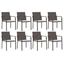 VIDAXL Ensemble à Manger De Jardin 9 Pcs Coussins Résine Tressée Acier -Promos Le Jardin Vivant Magasin 64999d997b65b4.88090467