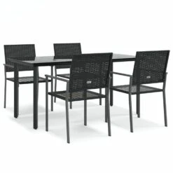 VIDAXL Ensemble à Manger De Jardin 5 Pcs Résine Tressée Acier 10 VIDAXL Ensemble à Manger De Jardin 5 Pcs Résine Tressée Acier -Promos Le Jardin Vivant Magasin 64999dcd5a27f2.42970264