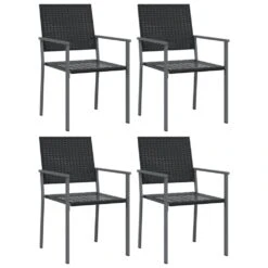 VIDAXL Ensemble à Manger De Jardin 5 Pcs Résine Tressée Acier 12 VIDAXL Ensemble à Manger De Jardin 5 Pcs Résine Tressée Acier -Promos Le Jardin Vivant Magasin 64999dcd5d3091.27963277