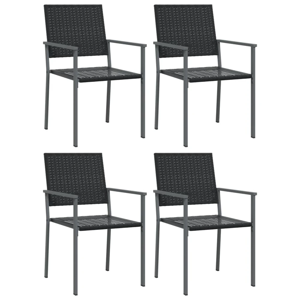 VIDAXL Ensemble à Manger De Jardin 5 Pcs Résine Tressée Acier 6 VIDAXL Ensemble à Manger De Jardin 5 Pcs Résine Tressée Acier – Image 4