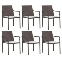 VIDAXL Ensemble à Manger De Jardin 7 Pcs Coussins Résine Tressée Acier -Promos Le Jardin Vivant Magasin 6499a0f36e5f28.87178618