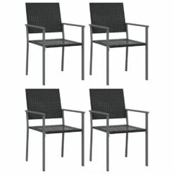 VIDAXL Ensemble à Manger De Jardin 5 Pcs Résine Tressée Acier -Promos Le Jardin Vivant Magasin 6499a0f3f271f2.24788474