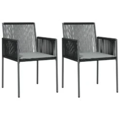 VIDAXL Ensemble à Dîner De Jardin Coussins 3 Pcs Noir Rotin Et Acier 12 VIDAXL Ensemble à Dîner De Jardin Coussins 3 Pcs Noir Rotin Et Acier -Promos Le Jardin Vivant Magasin 6499a0f69d3dd5.26176663