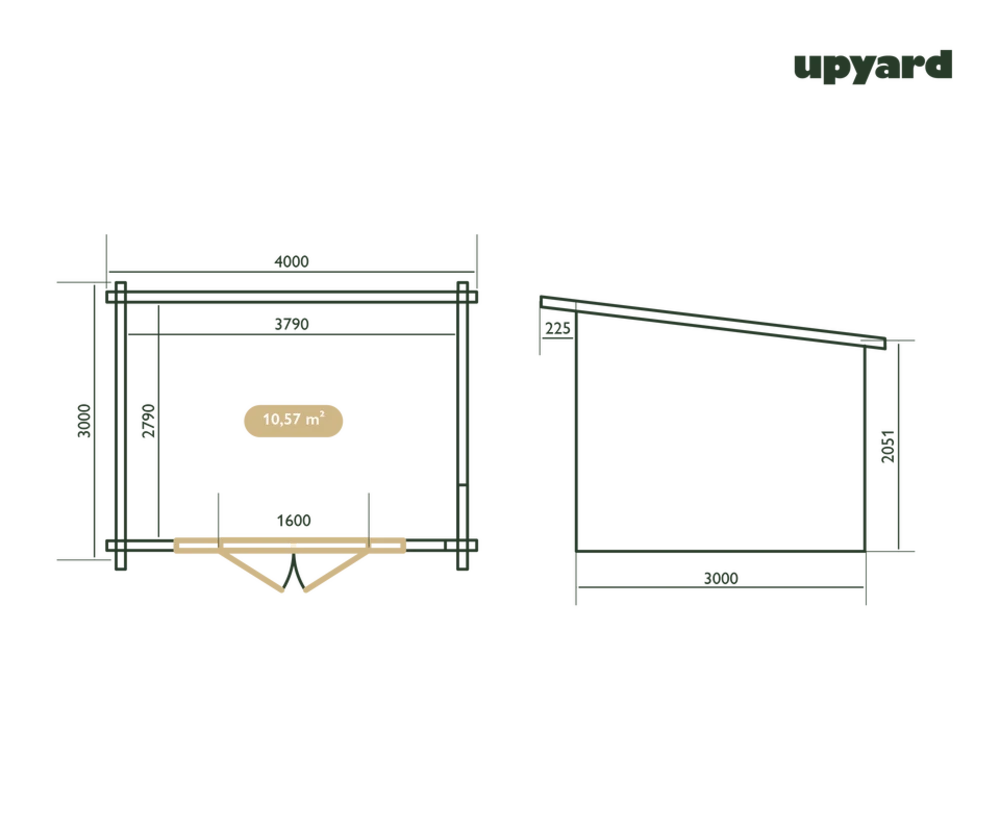 Maison De Jardin Riesling | 400x300 Cm | Certifié Pefc 5 Maison De Jardin Riesling | 400x300 Cm | Certifié Pefc – Image 3