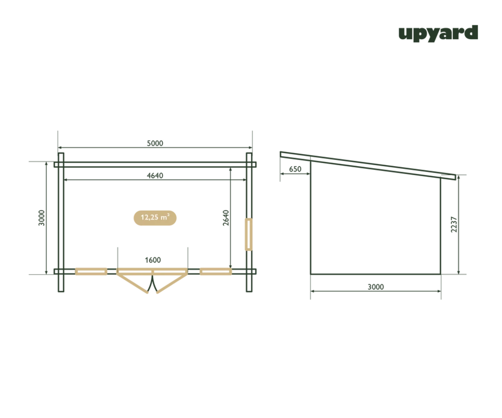 Maison De Jardin Chenin | 500x300 Cm | Certifié Pefc 5 Maison De Jardin Chenin | 500x300 Cm | Certifié Pefc – Image 3