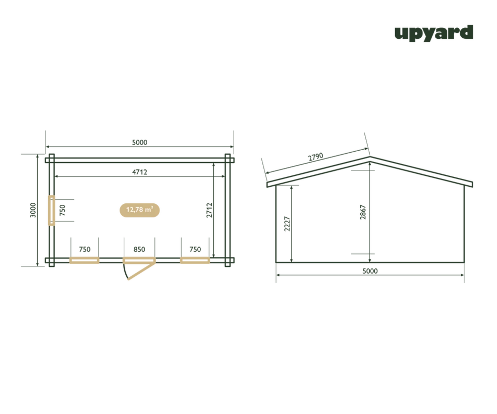 Maison De Jardin Malbec | 500x300 Cm | Certifié Pefc 5 Maison De Jardin Malbec | 500x300 Cm | Certifié Pefc – Image 3
