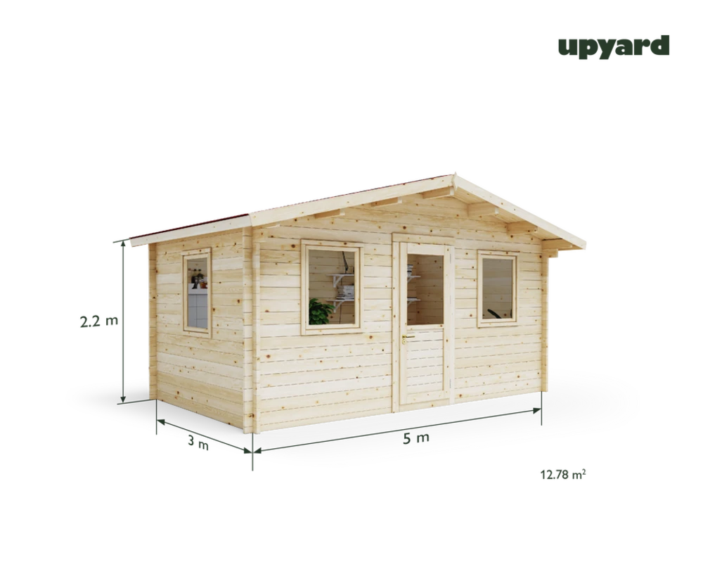 Maison De Jardin Malbec | 500x300 Cm | Certifié Pefc 4 Maison De Jardin Malbec | 500x300 Cm | Certifié Pefc – Image 2