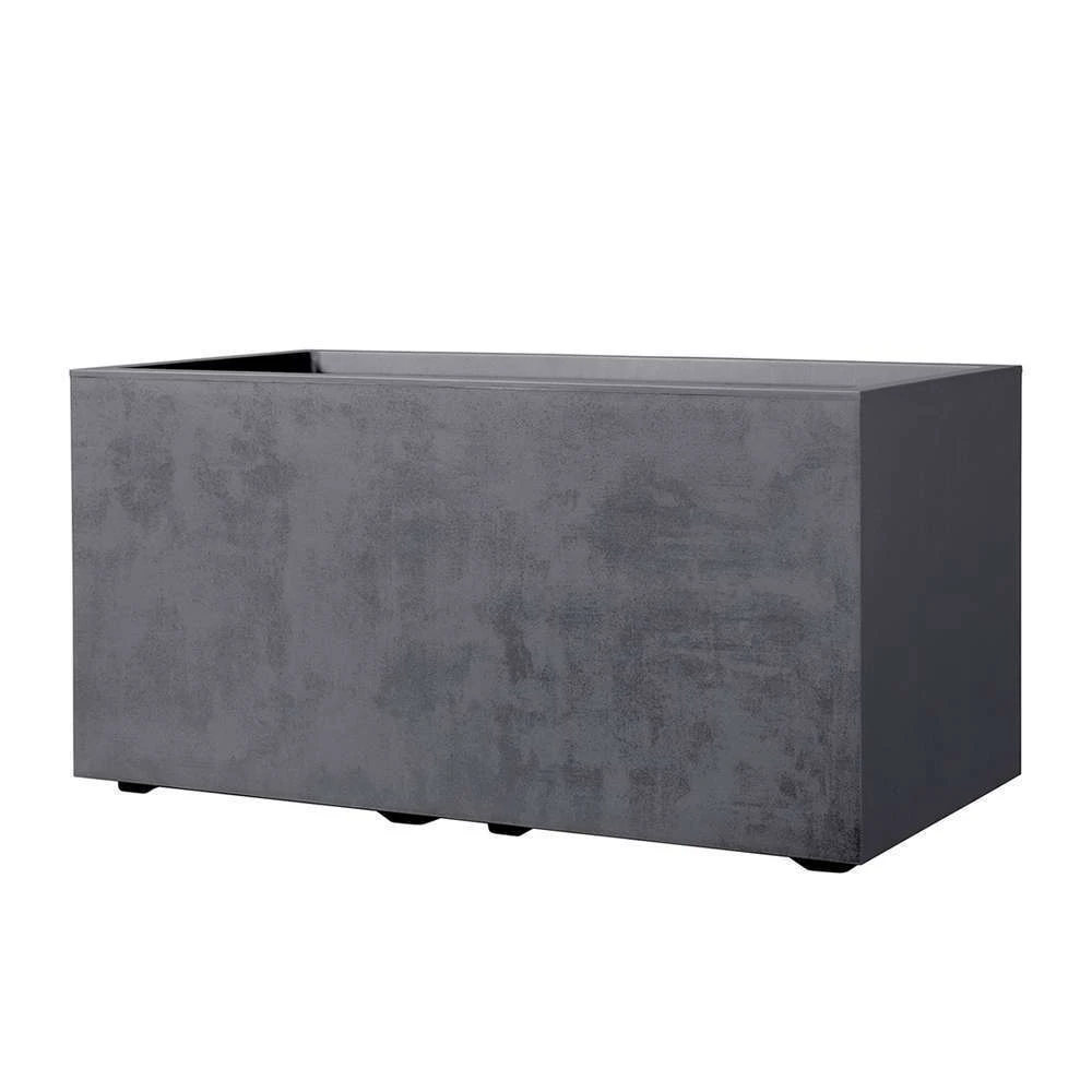 Pot Rectangle Millenium En Plastique Anthracite L.79 X P.39,5 X H.39cm 3 Pot Rectangle Millenium En Plastique Anthracite L.79 X P.39,5 X H.39cm