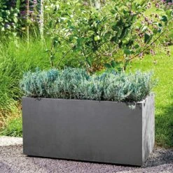 Pot Rectangle Millenium En Plastique Anthracite L.79 X P.39,5 X H.39cm 11 Pot Rectangle Millenium En Plastique Anthracite L.79 X P.39,5 X H.39cm -Promos Le Jardin Vivant Magasin 694239 009