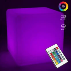 Cube Led Multicolore Avec Télécommande 43cm -Promos Le Jardin Vivant Magasin 69bd8e930b0dc9d8
