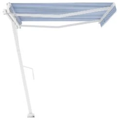 VIDAXL Auvent Automatique Sur Pied 400x300 Cm Bleu Et Blanc -Promos Le Jardin Vivant Magasin 69caac5a2fea5364