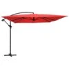 Parasol Déporté Carré 3x3m Aluminium Rouge -Promos Le Jardin Vivant Magasin 6f1144fc8f25061e