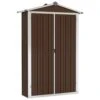 VIDAXL Abri De Jardin Marron 107,5x46x183 Cm Acier Galvanisé -Promos Le Jardin Vivant Magasin 704be644334b2c95
