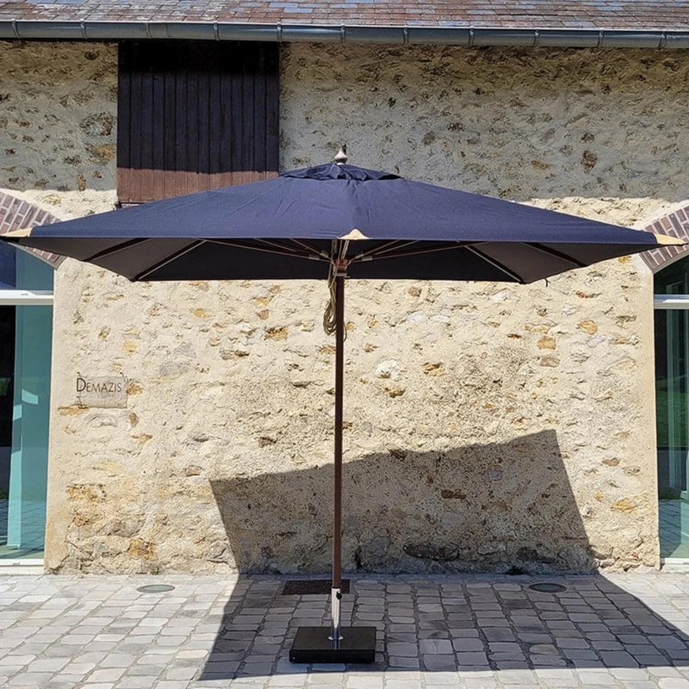 Parasol Droit 3x3 M Noir Pegasia 3 Parasol Droit 3x3 M Noir Pegasia