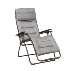 Lafuma Fauteuil Relax FUTURA BeComfort En Acier Et Toile Gris - 83x70x115 Cm