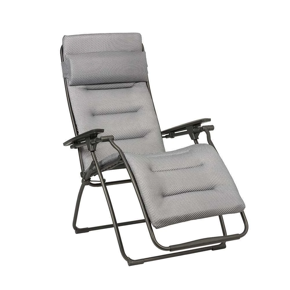 Lafuma Fauteuil Relax FUTURA BeComfort En Acier Et Toile Gris - 83x70x115 Cm 3 Lafuma Fauteuil Relax FUTURA BeComfort En Acier Et Toile Gris - 83x70x115 Cm