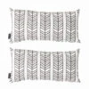 Lot De 2 Petits Coussins Polyester Blanc 40 X 20 X 8 Cm -Promos Le Jardin Vivant Magasin 73615fe1d1e68c73