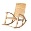 Fauteuil D'extérieur à Bascule MAYA En Bois D'acacia - 115x66x97 Cm -Promos Le Jardin Vivant Magasin 786948 003