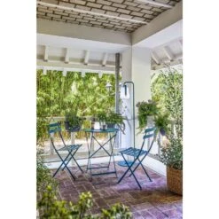 Chaise Bistro Pliante Bleu Acapulco -Promos Le Jardin Vivant Magasin 797756 003