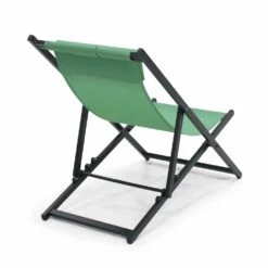 Lot De 2 Transats En Aluminium Vert -Promos Le Jardin Vivant Magasin 7b2470ddc4abd939