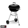 Weber Barbecue à Charbon KETTLE CHARCOAL GRILL Acier émaillé Noir - D.47 Cm -Promos Le Jardin Vivant Magasin 804272 018