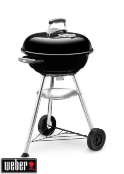 Weber Barbecue à Charbon KETTLE CHARCOAL GRILL Acier émaillé Noir - D.47 Cm -Promos Le Jardin Vivant Magasin 804272 020