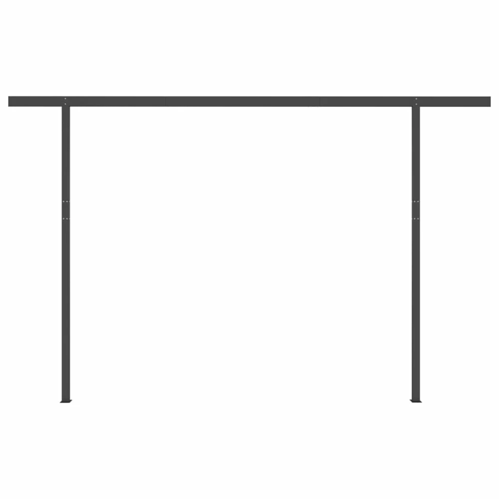 VIDAXL Auvent Manuel Rétractable Avec Led 4,5x3,5 M Orange Et Marron 9 VIDAXL Auvent Manuel Rétractable Avec Led 4,5x3,5 M Orange Et Marron – Image 7