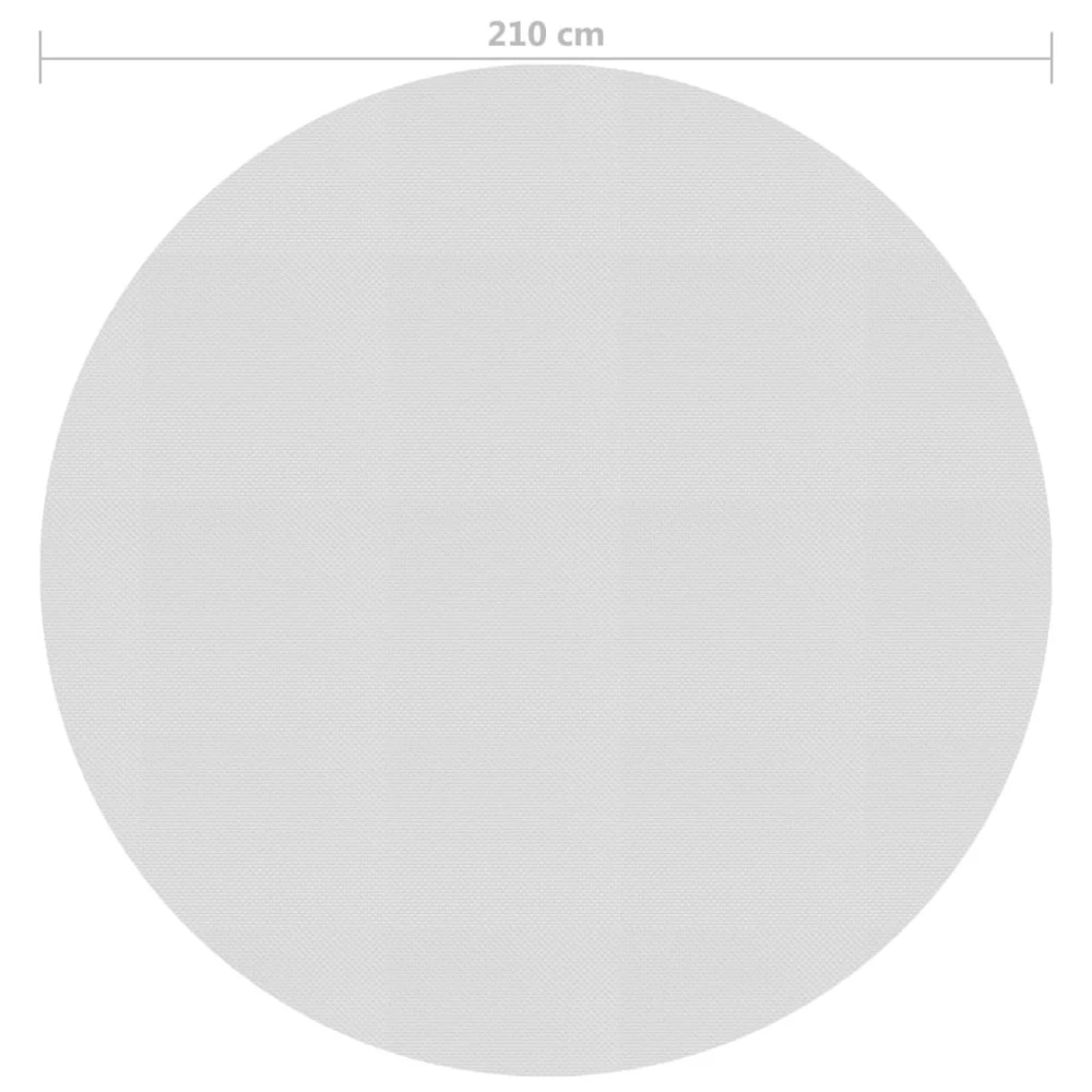 VIDAXL Film Solaire De Piscine Flottant Pe 210 Cm Gris 6 VIDAXL Film Solaire De Piscine Flottant Pe 210 Cm Gris – Image 4
