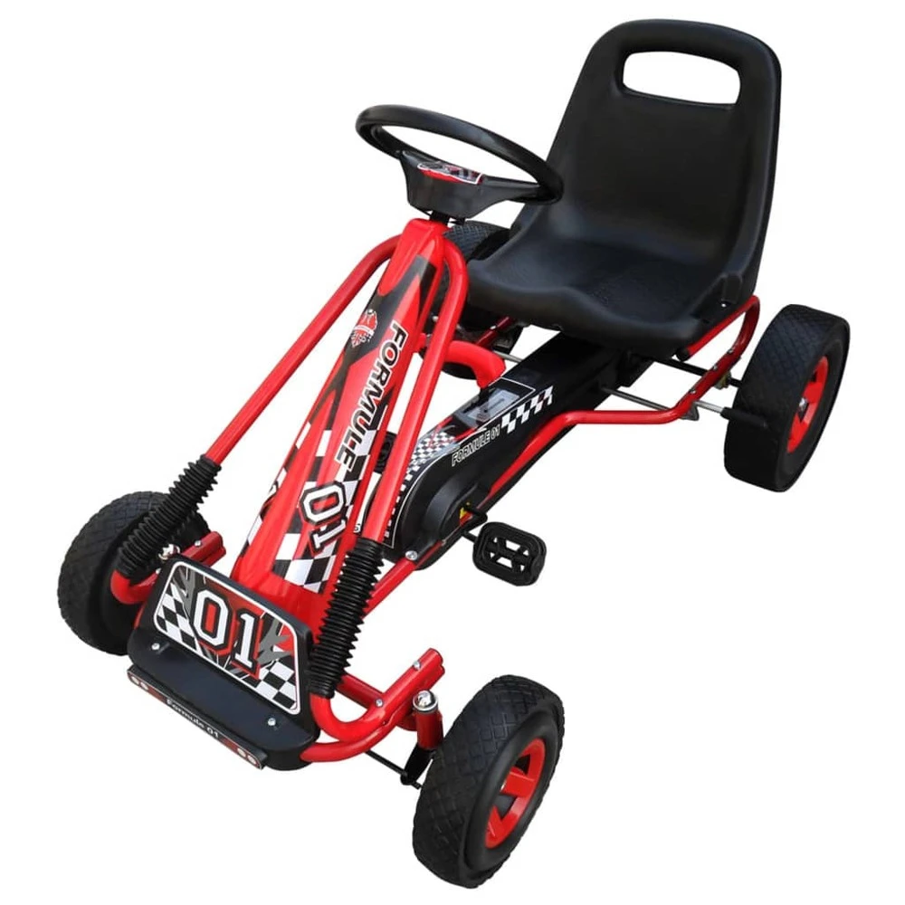 VIDAXL Kart à Pédales Pour Enfants Rouge 3 VIDAXL Kart à Pédales Pour Enfants Rouge