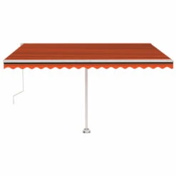 VIDAXL Auvent Automatique Sur Pied 400x300 Cm Orange/marron -Promos Le Jardin Vivant Magasin 8616f5beafbc24a6