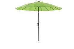 Parasol Shanghai En Toile Verte Avec Protection UV - D270 Cm