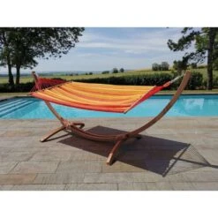 Hamac Brésilien 'Eskapade Sunny' Avec Support En Bois FSC 10 Hamac Brésilien 'Eskapade Sunny' Avec Support En Bois FSC -Promos Le Jardin Vivant Magasin 884240 006